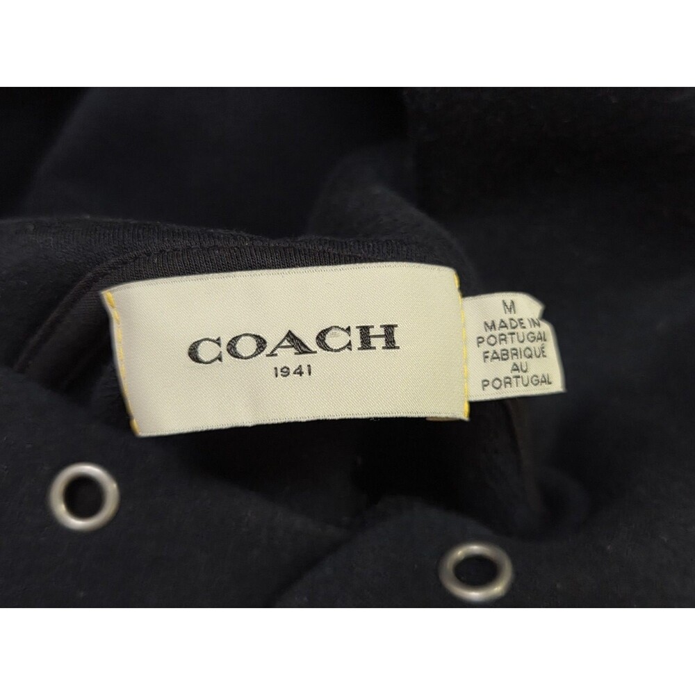 Men's Coach Purple Rexy Pullover Hoodie Navy Blue Size Medium Dinosaur - Picture 13 of 16